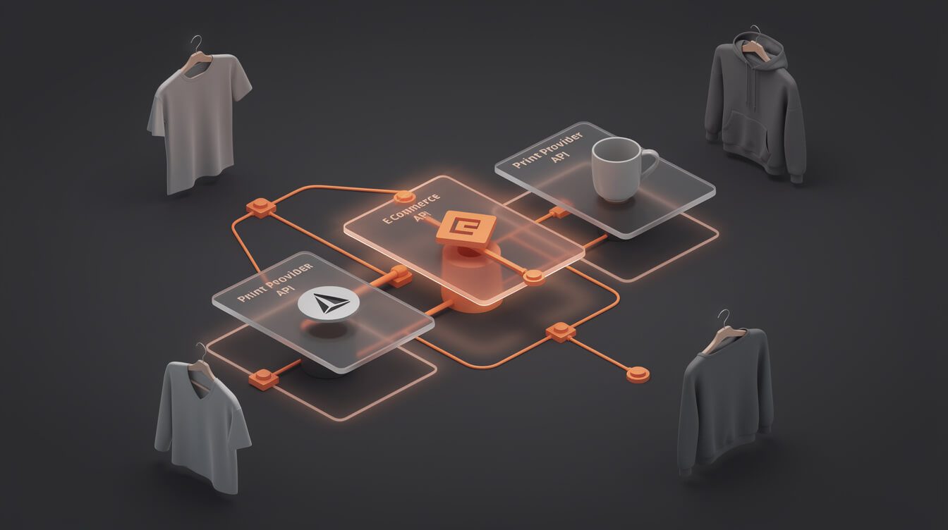 WooCommerce Printful Printify technology stack for print on demand website