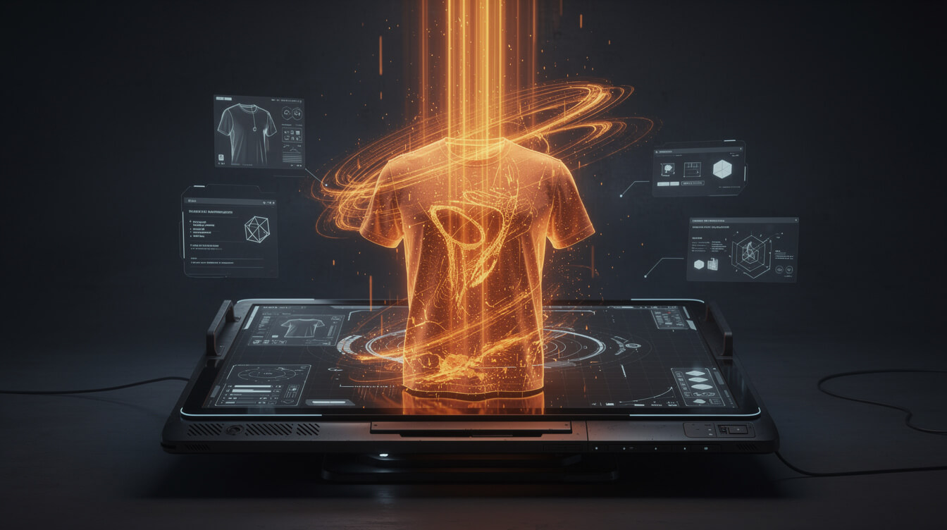 AI design generation for print on demand t-shirts