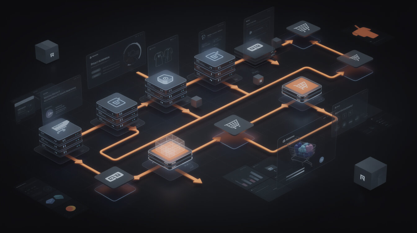 woocommerce printful art print store setup workflow diagram