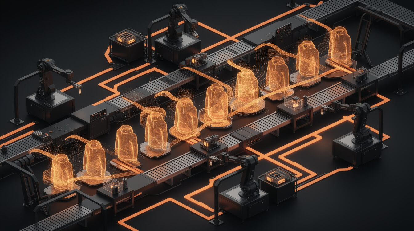 Batch production automation for Printful custom hoodies POD pipeline