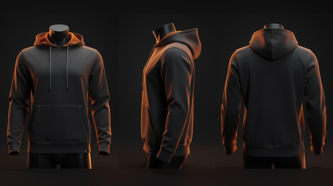 Printful hoodie mockup photography studio setup for ecommerce conversion