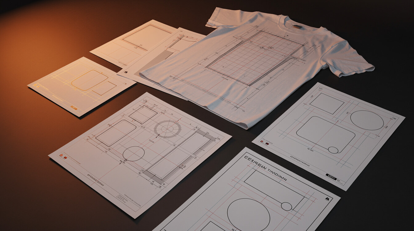 t-shirt design template free options on a dark workspace