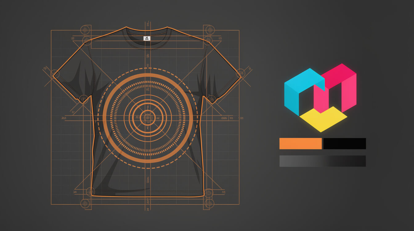 print specifications for POD garments including DPI bleed zones and color profiles