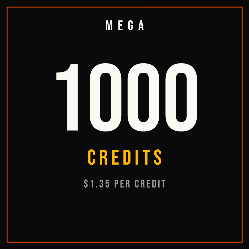 MEGA Credits — 1000 Pack