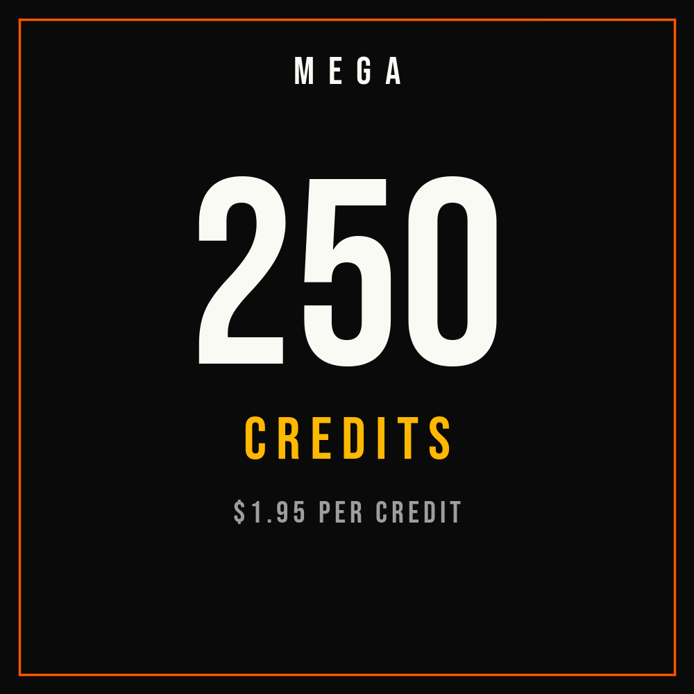 MEGA Credits — 250 Pack