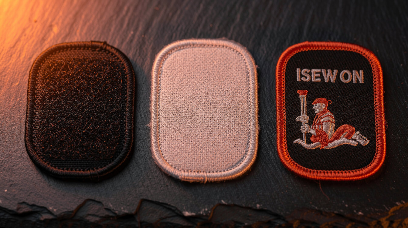 velcro iron-on sew-on patch backing types comparison