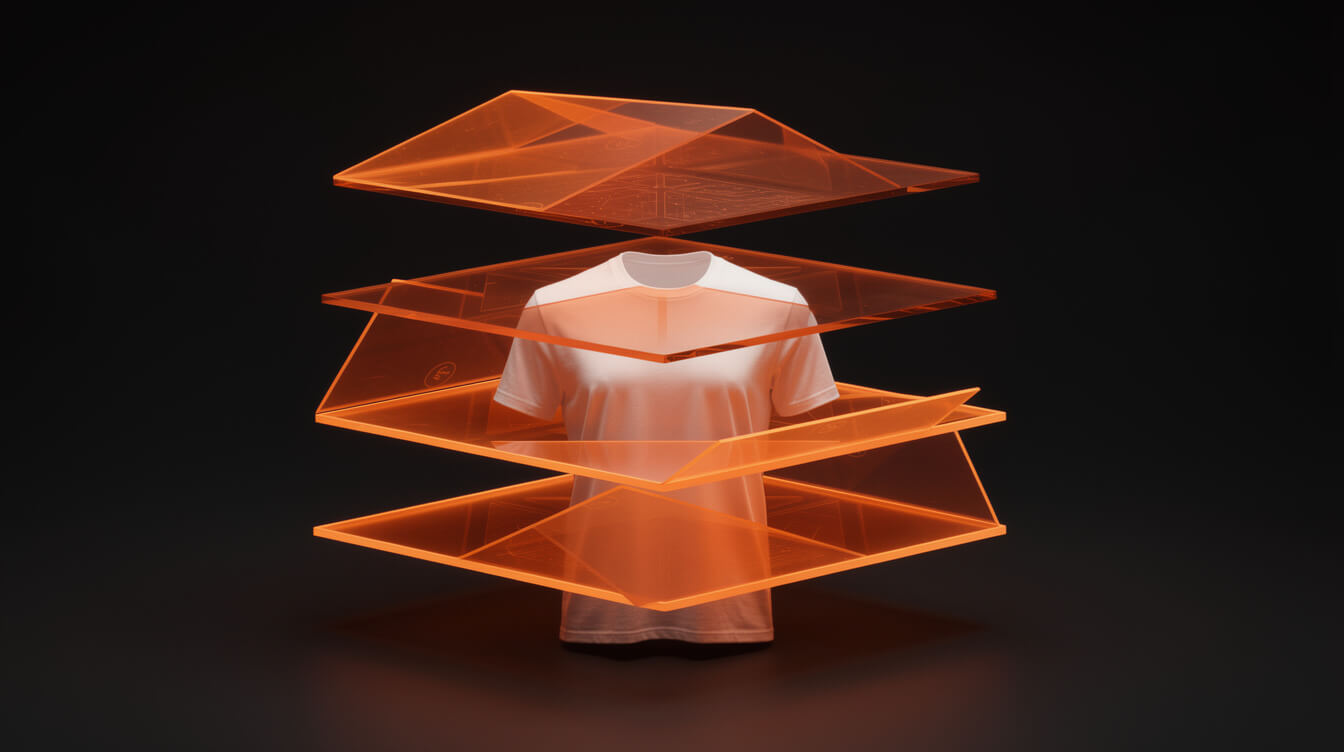 four cost layers in POD custom t-shirt unit economics