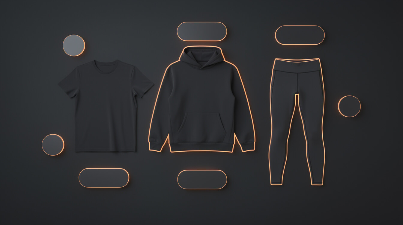 print on demand clothing unit economics by category
