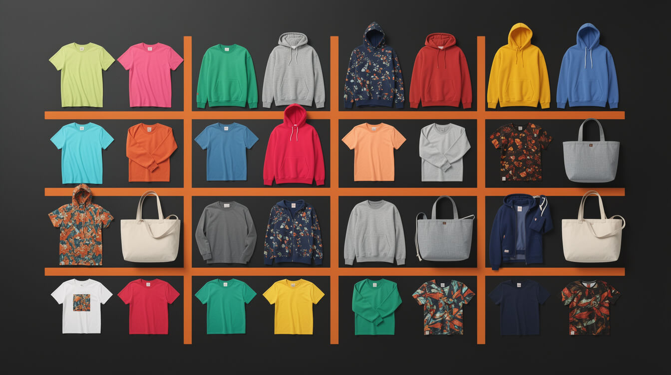 printful products catalog overview across apparel accessories and home goods