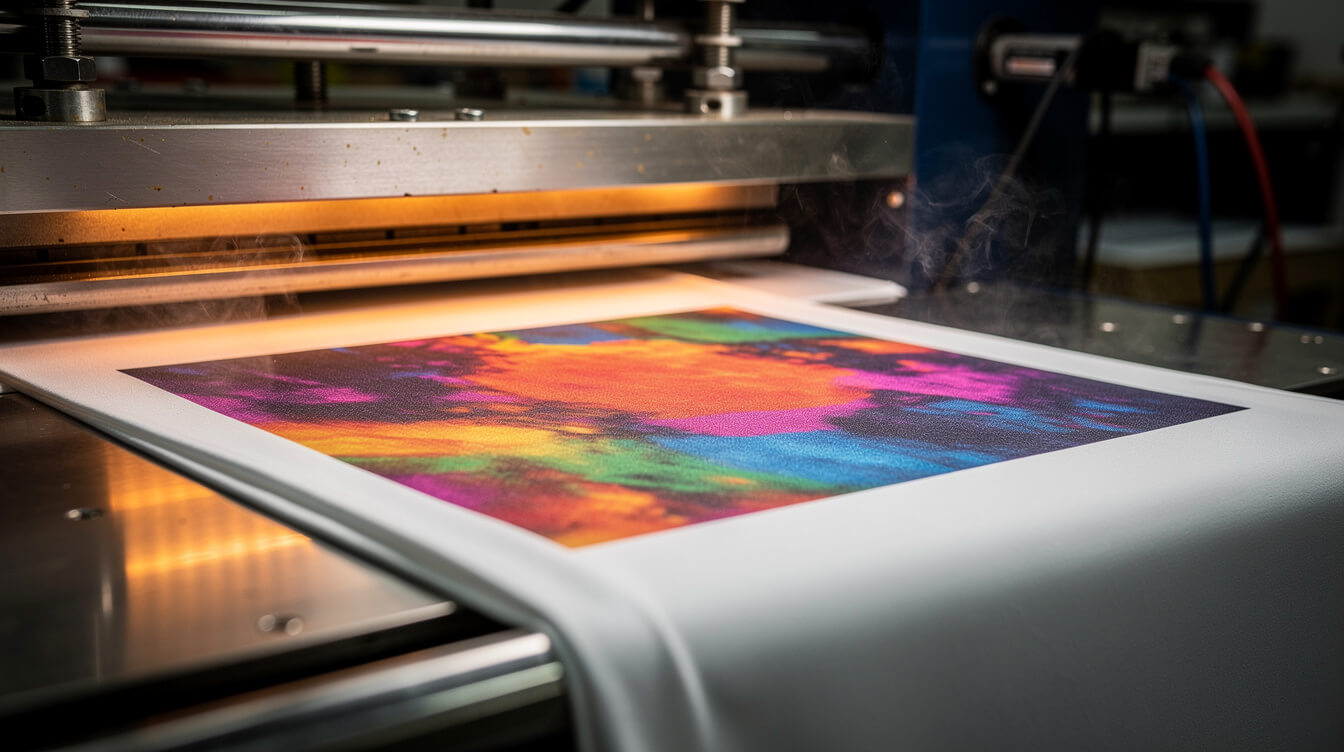 sublimation printing process for custom blankets
