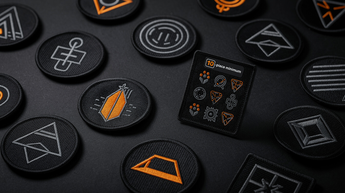 custom embroidered patches no minimum - the 10-piece floor explained