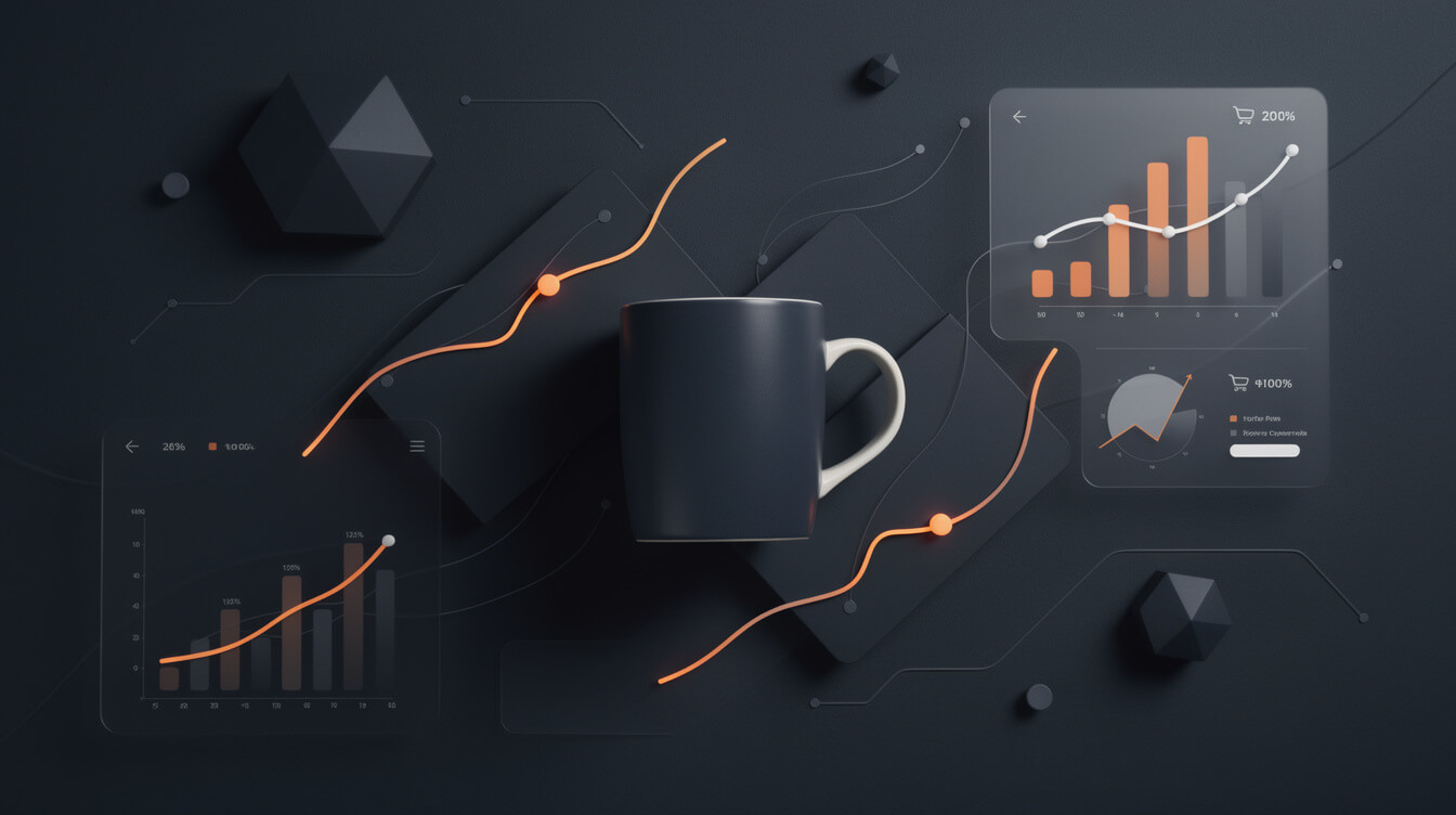 custom mug printing unit economics margin math at different retail price points