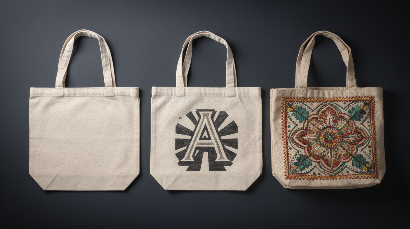 POD providers embroidered tote bag comparison Printful Printify