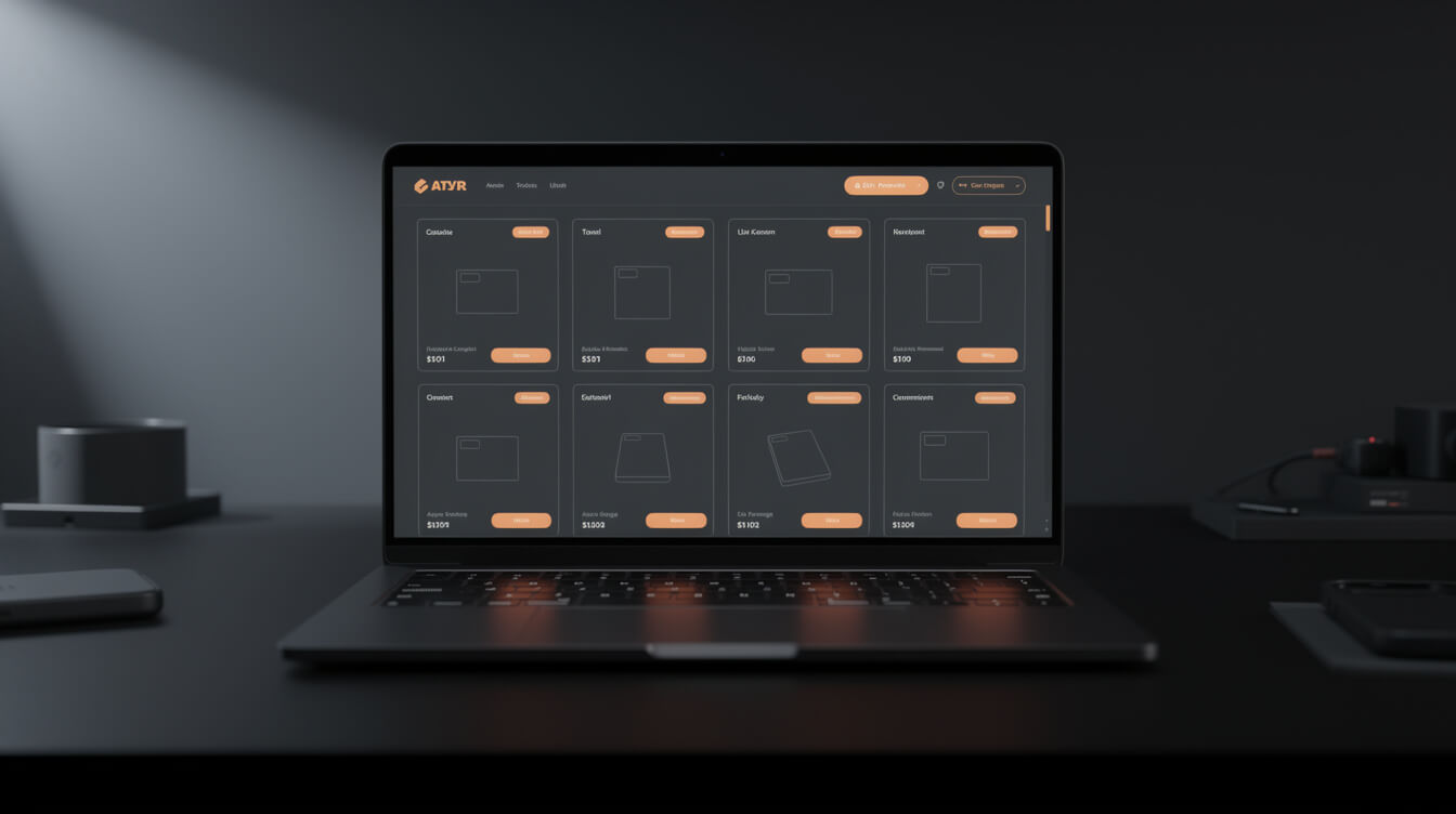 custom patches catalog audit ecommerce dashboard dark interface