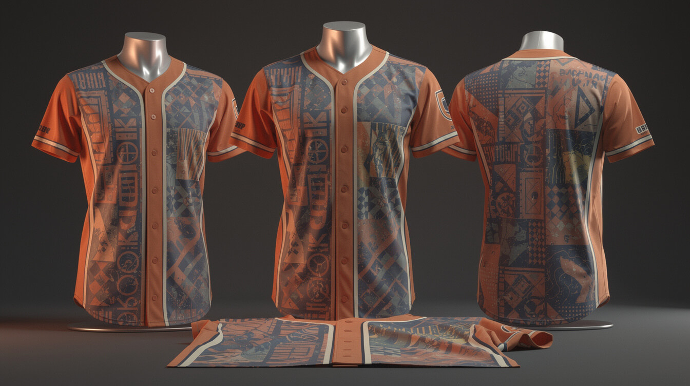 Custom baseball jerseys for fan merchandise niches including music artist merch and retro sports designs