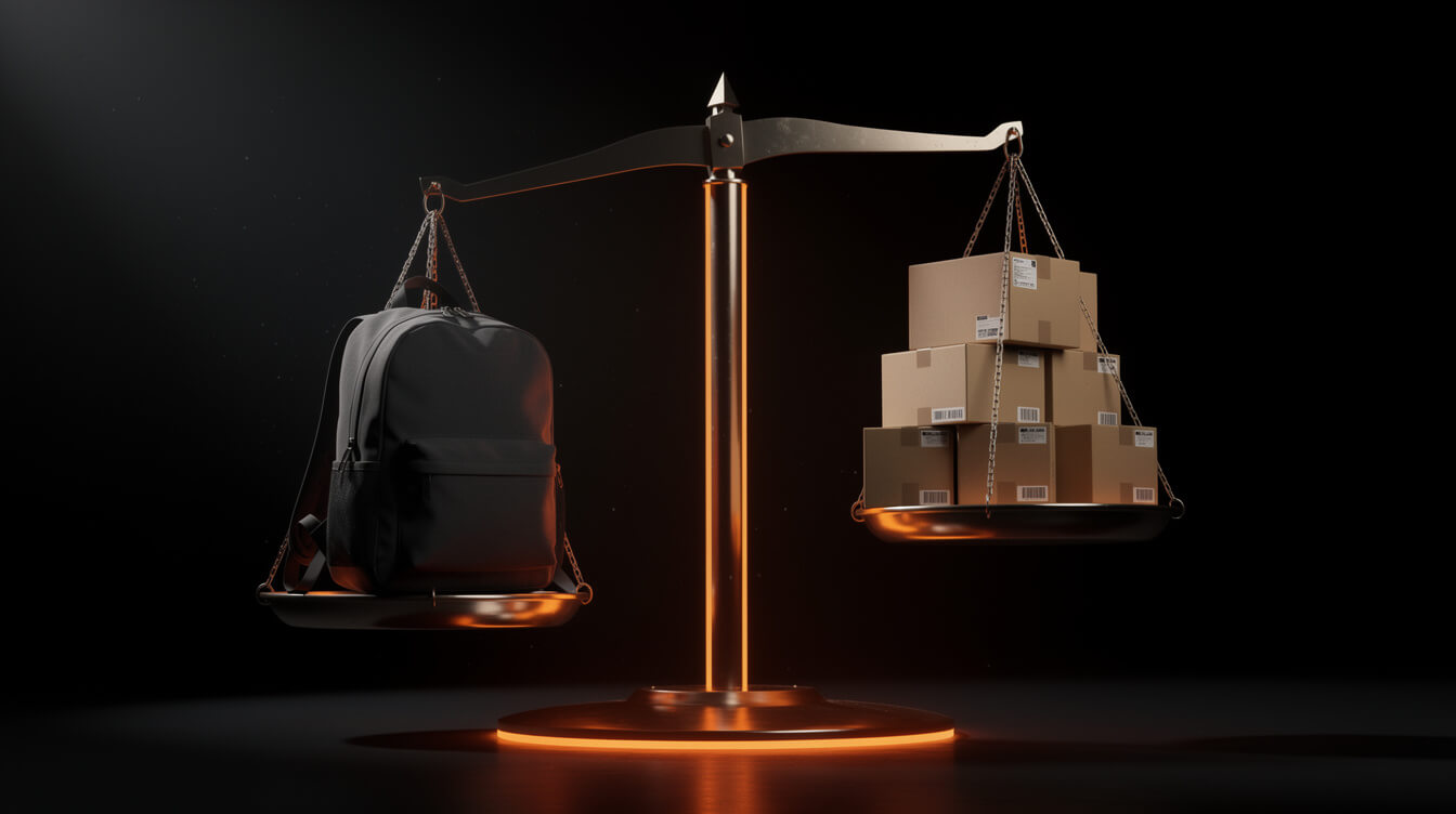 POD custom backpack break-even vs wholesale bulk math