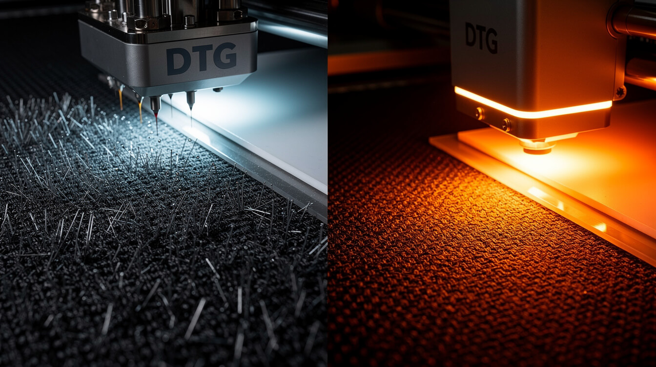 DTG vs sublimation print methods for custom crop top on stretchy fabric