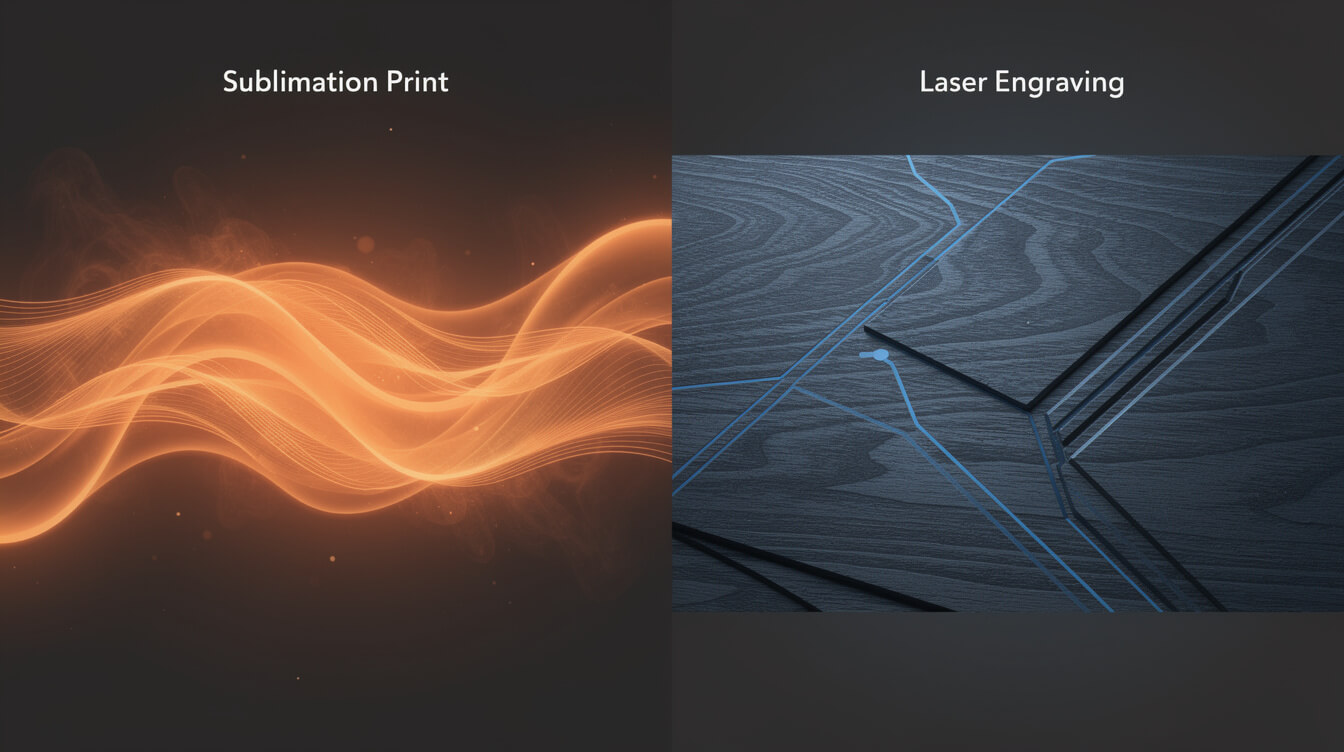 custom cutting board sublimation vs laser engraving print methods