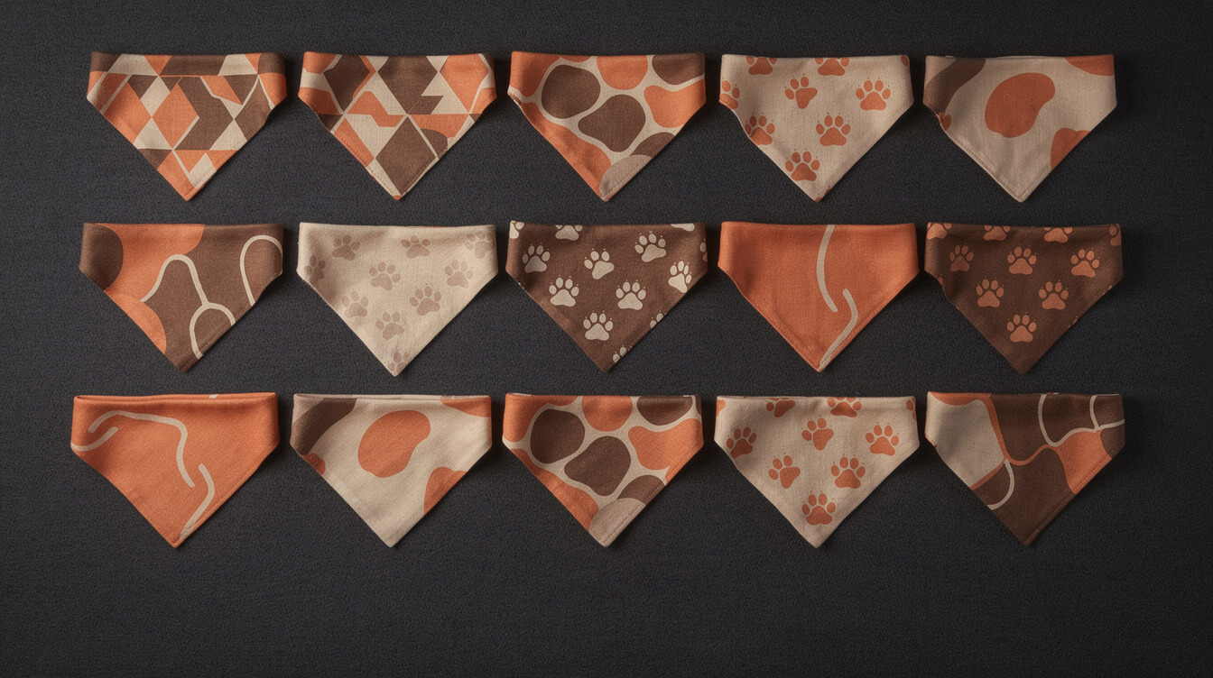 custom dog bandana niche verticals variety of designs