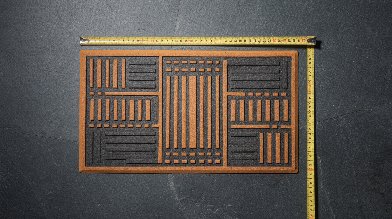 custom doormat sizing specifications and print area