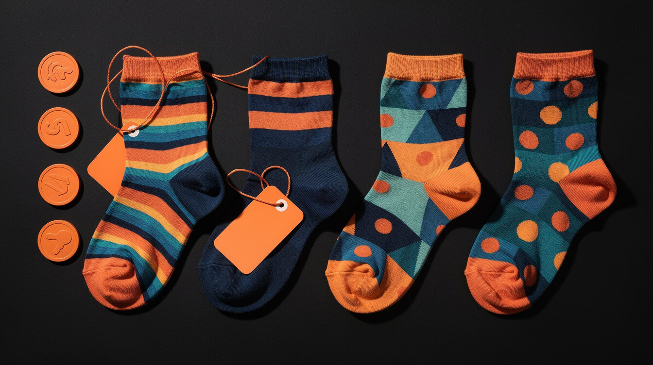 custom face socks unit cost math pricing