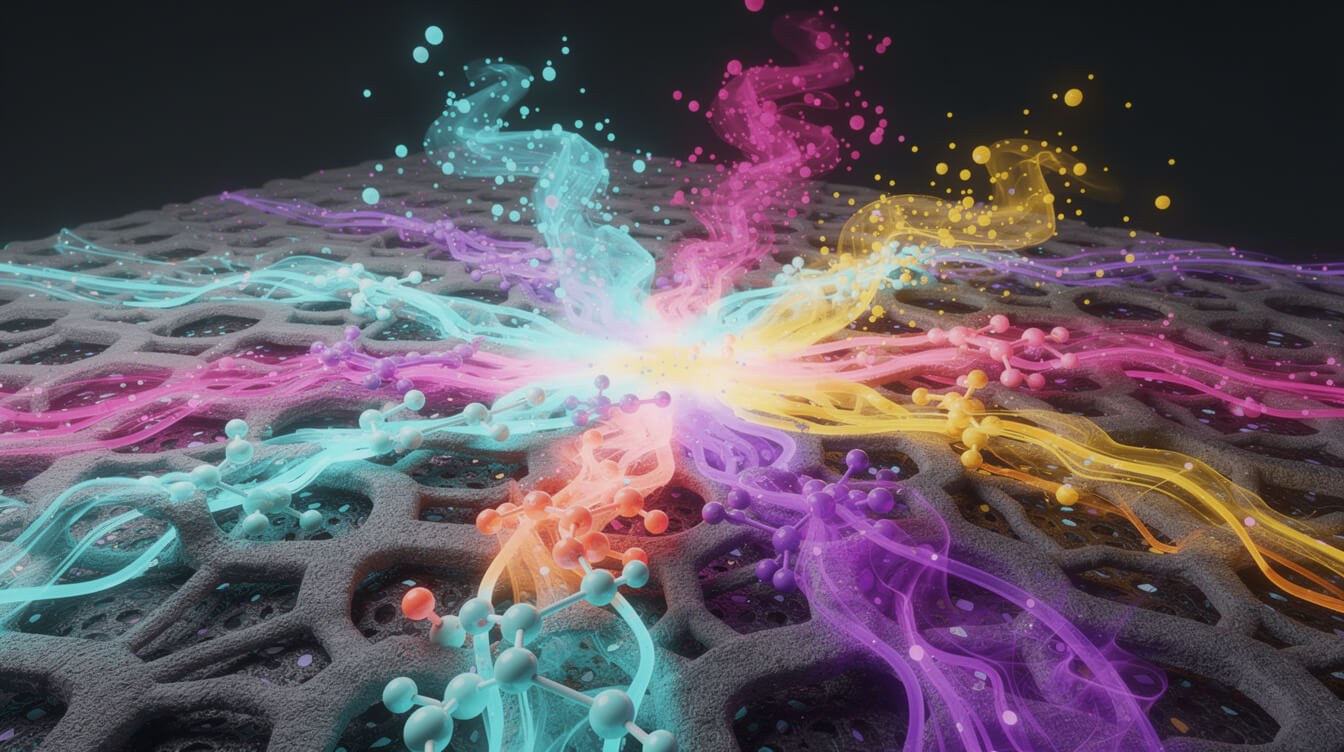 sublimation dye transfer process visualization showing vibrant color diffusion into neoprene material