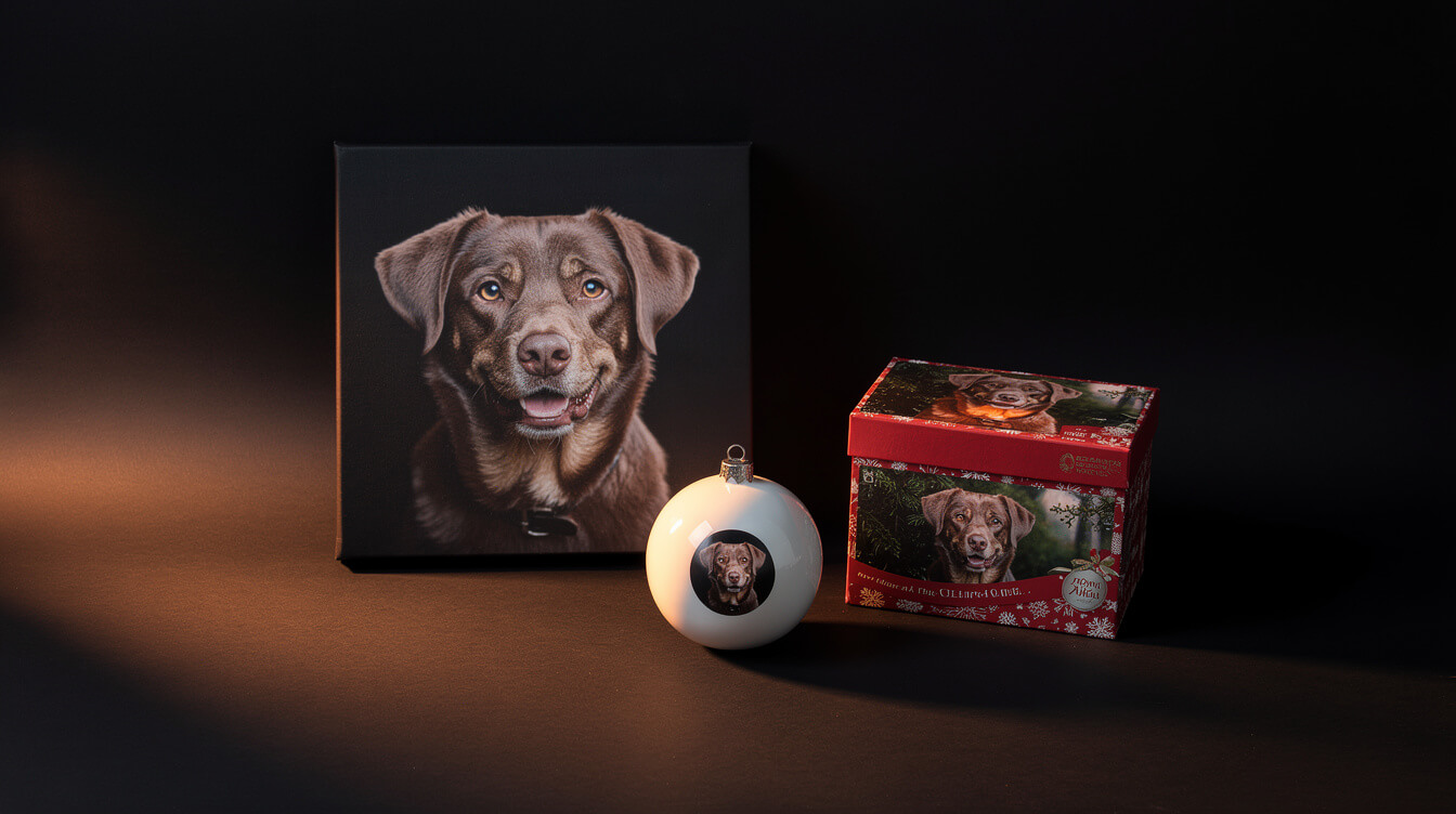 custom pet portrait niche verticals memorial holiday gifting