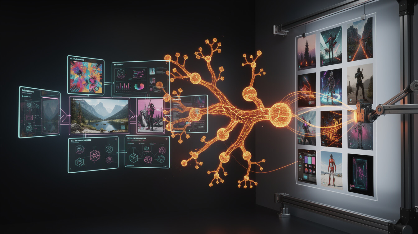 AI-generated custom poster catalog pipeline