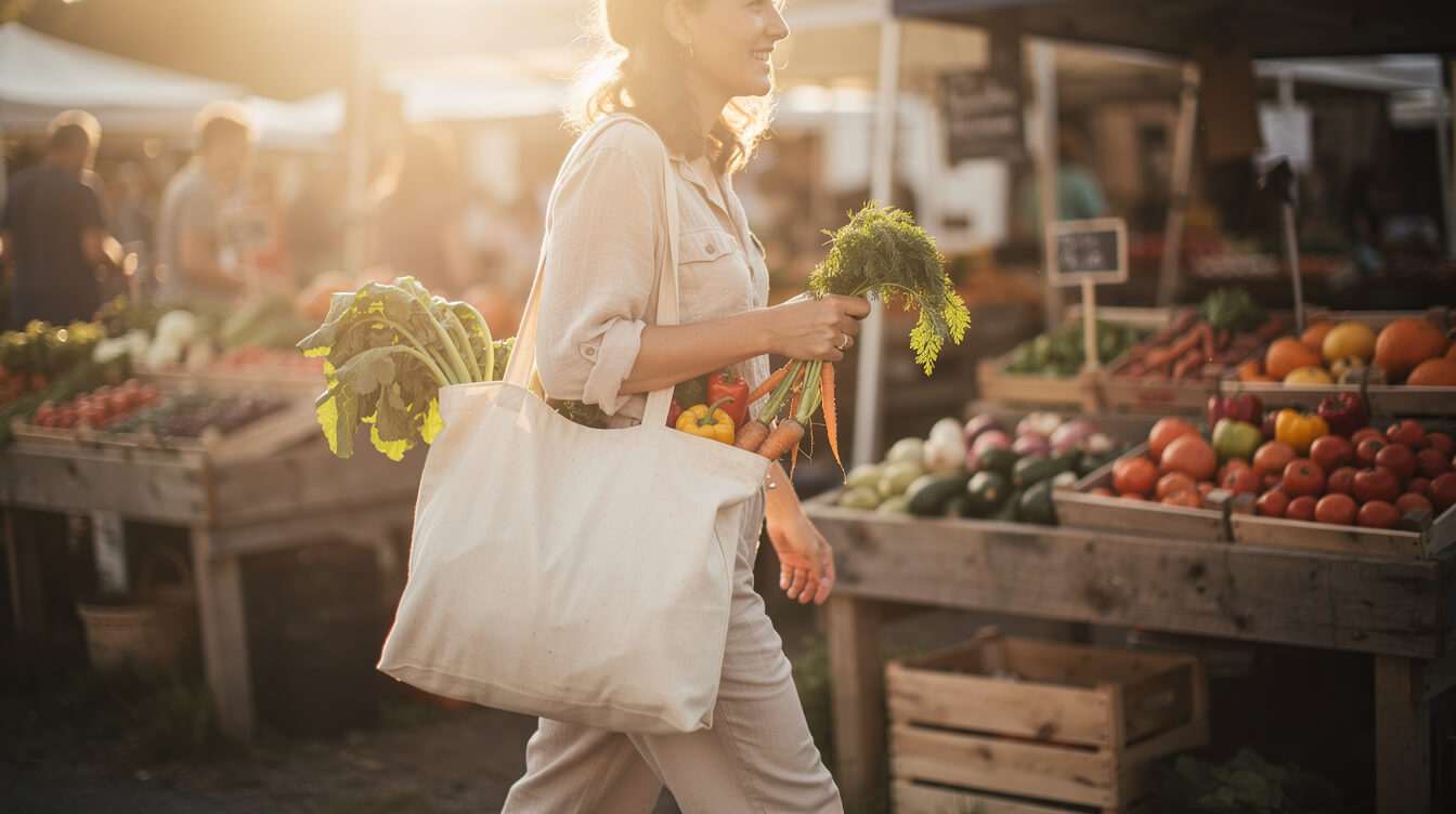 eco buyer niche for custom canvas tote bag POD stores