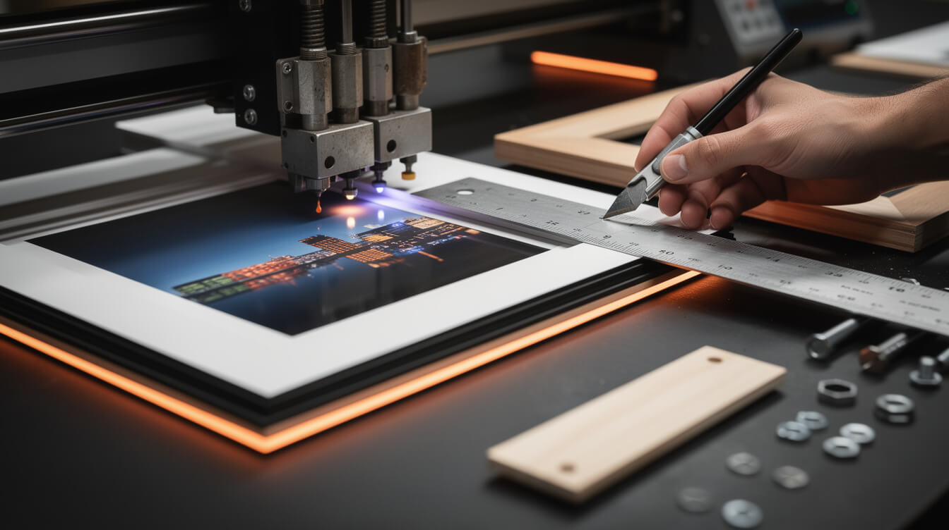framed print manufacturing and assembly process
