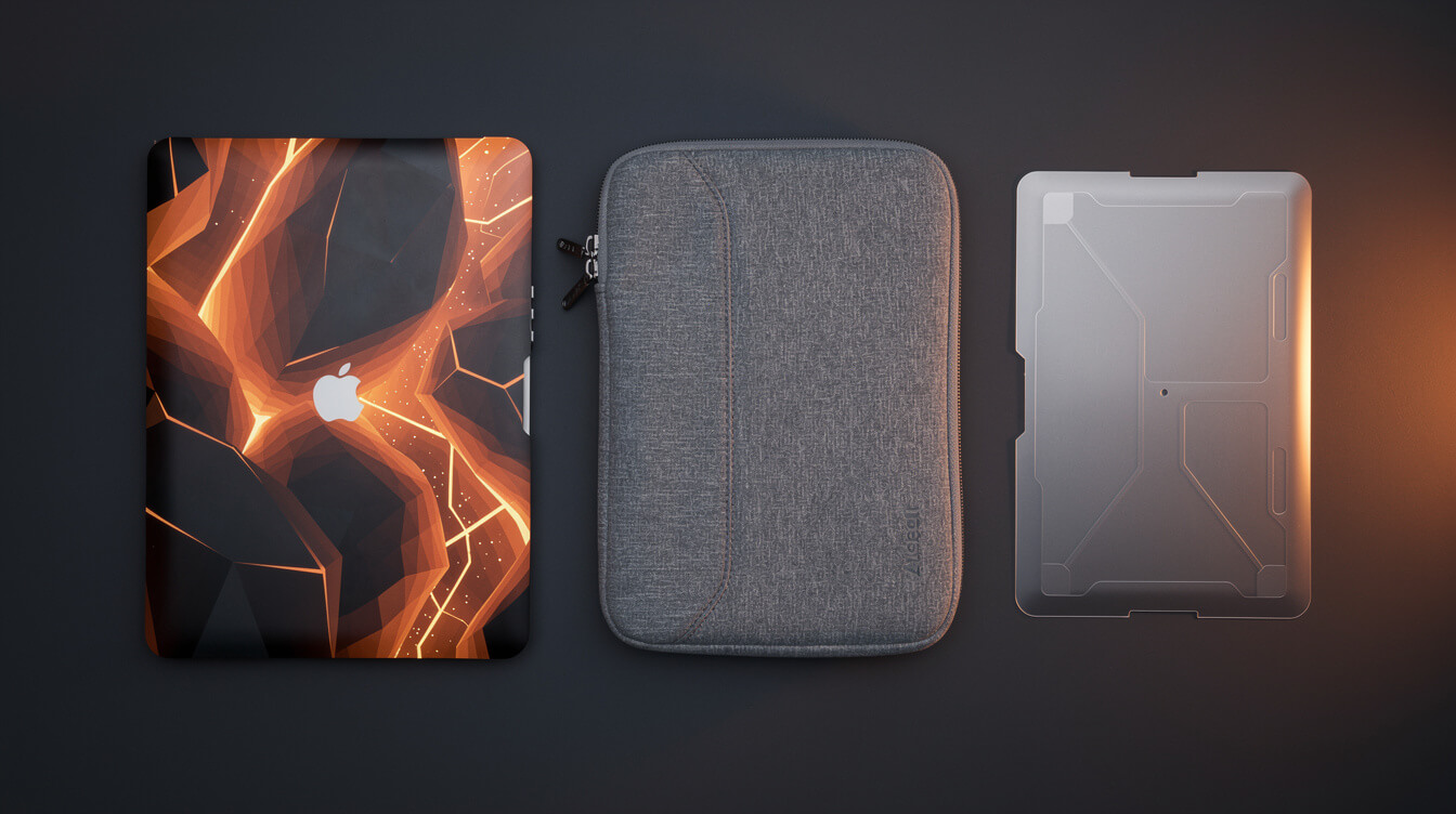 custom laptop case types: hard shell, sleeve, and skin comparison
