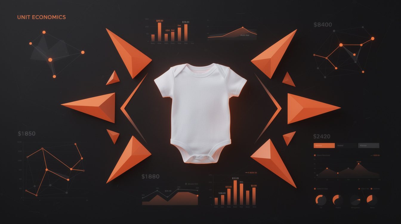 custom onesie for newborn unit cost and margin math