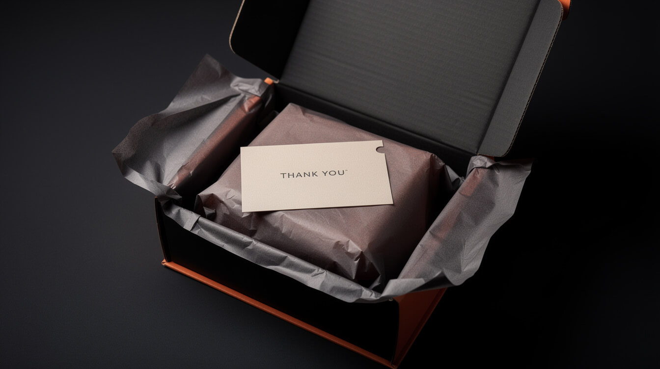 custom packaging boxes insert card brand touchpoint unboxing