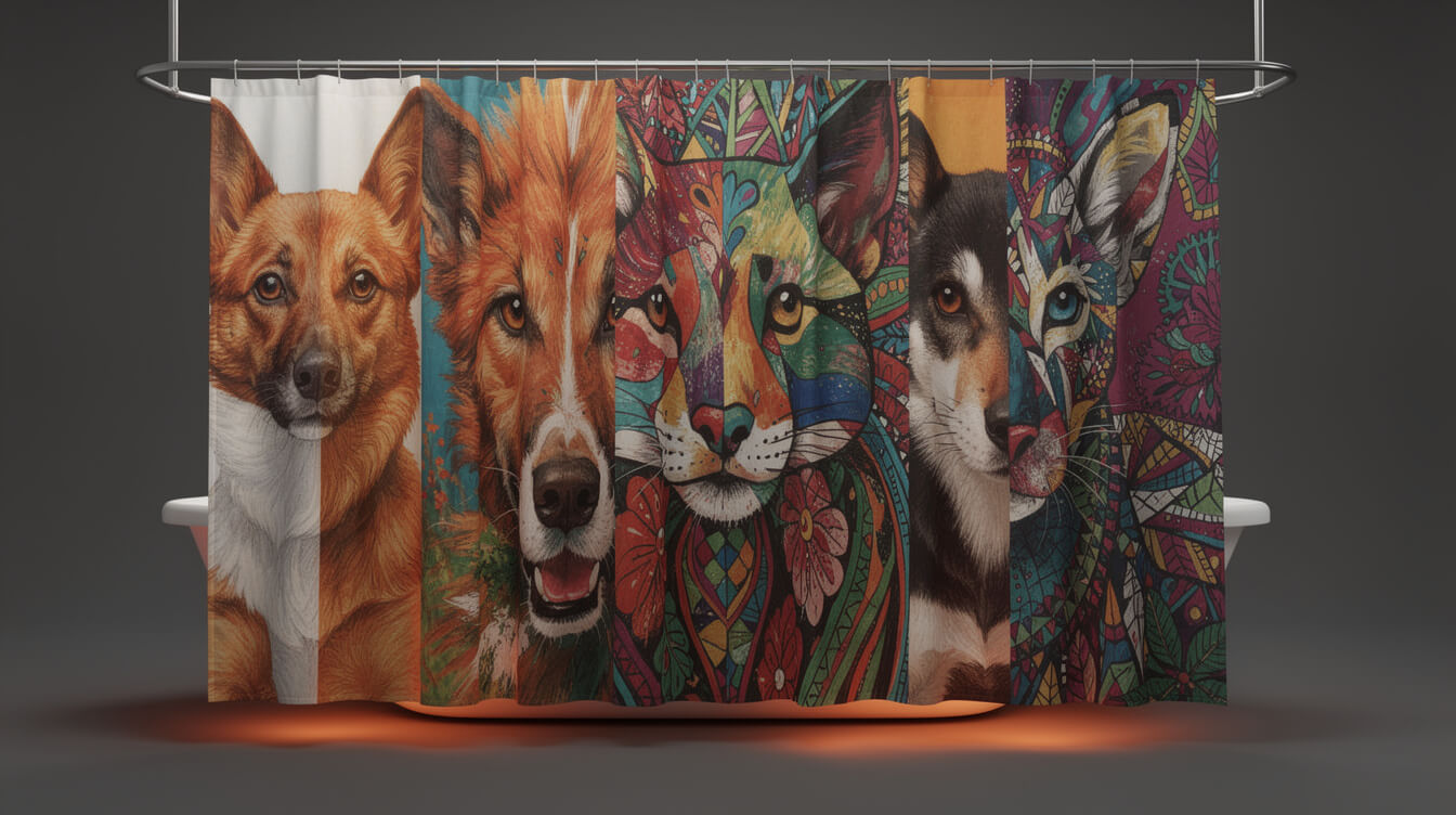 custom shower curtain