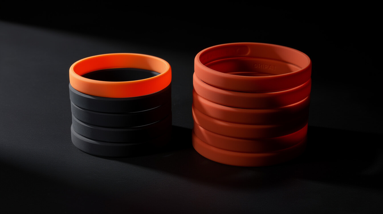 custom silicone wristband unit cost math comparison between no-minimum reseller and bulk manufacturer