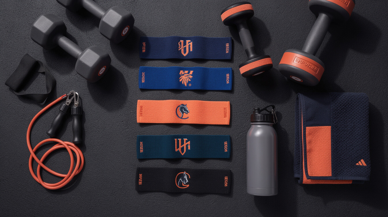 Sports fan merch angle for custom sweat wristbands in gym and team niches