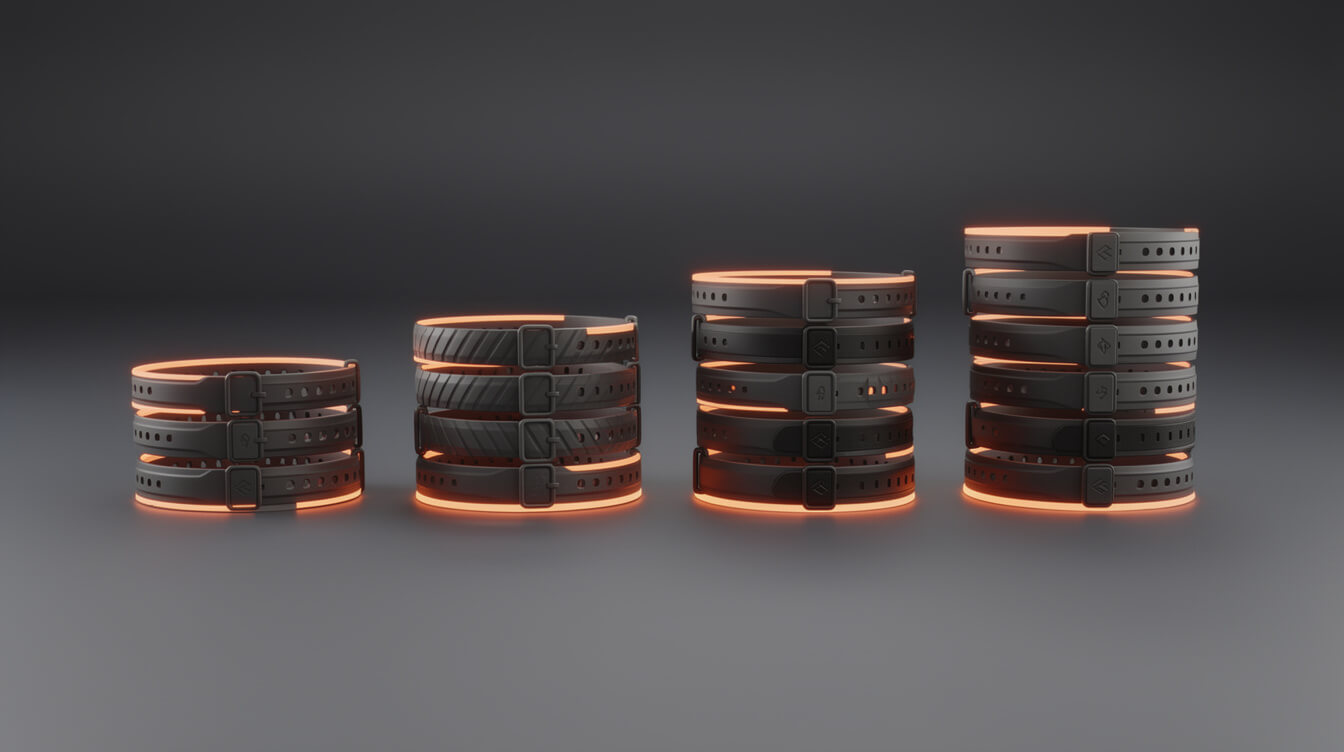 custom sweat wristband unit cost at different order quantities
