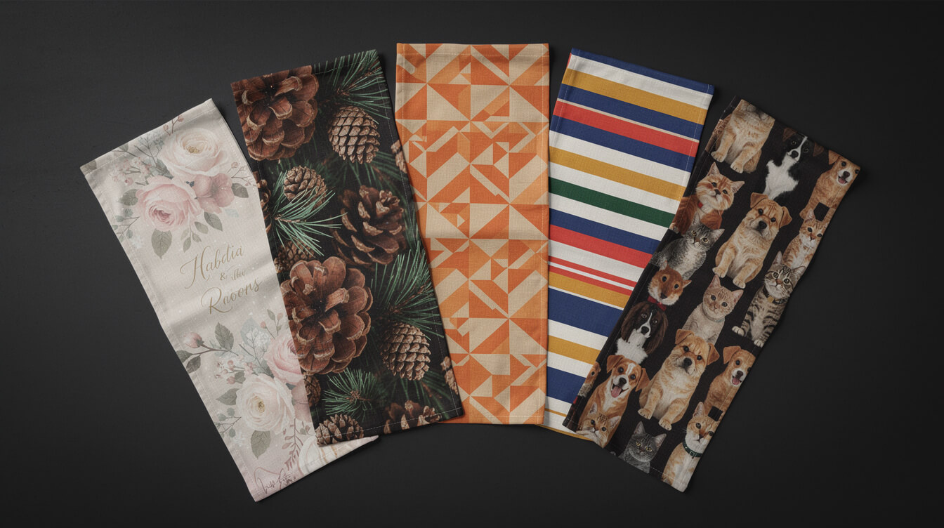 custom table runner niche verticals for POD store collections