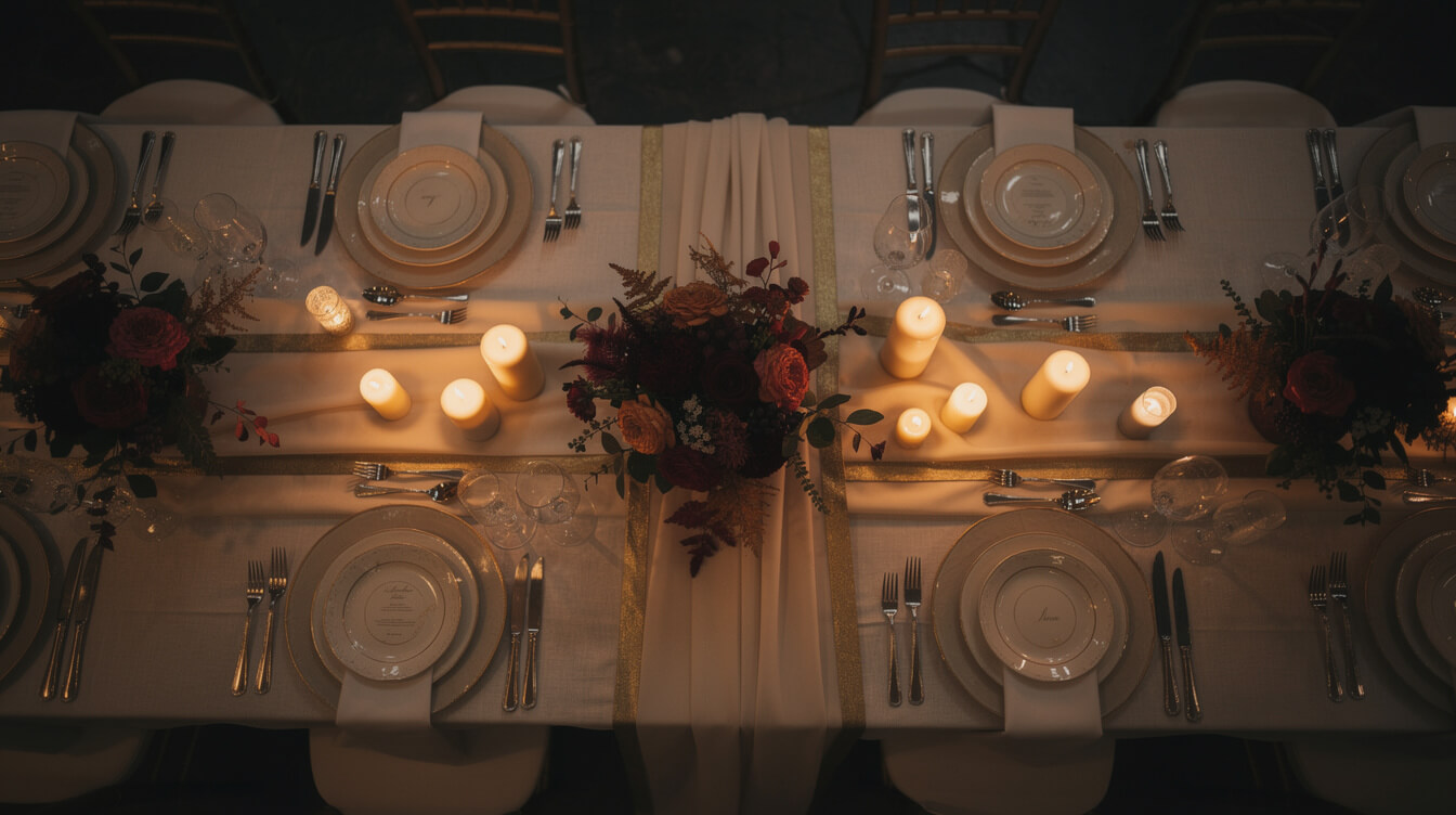 custom table runner wedding season and holiday demand peaks
