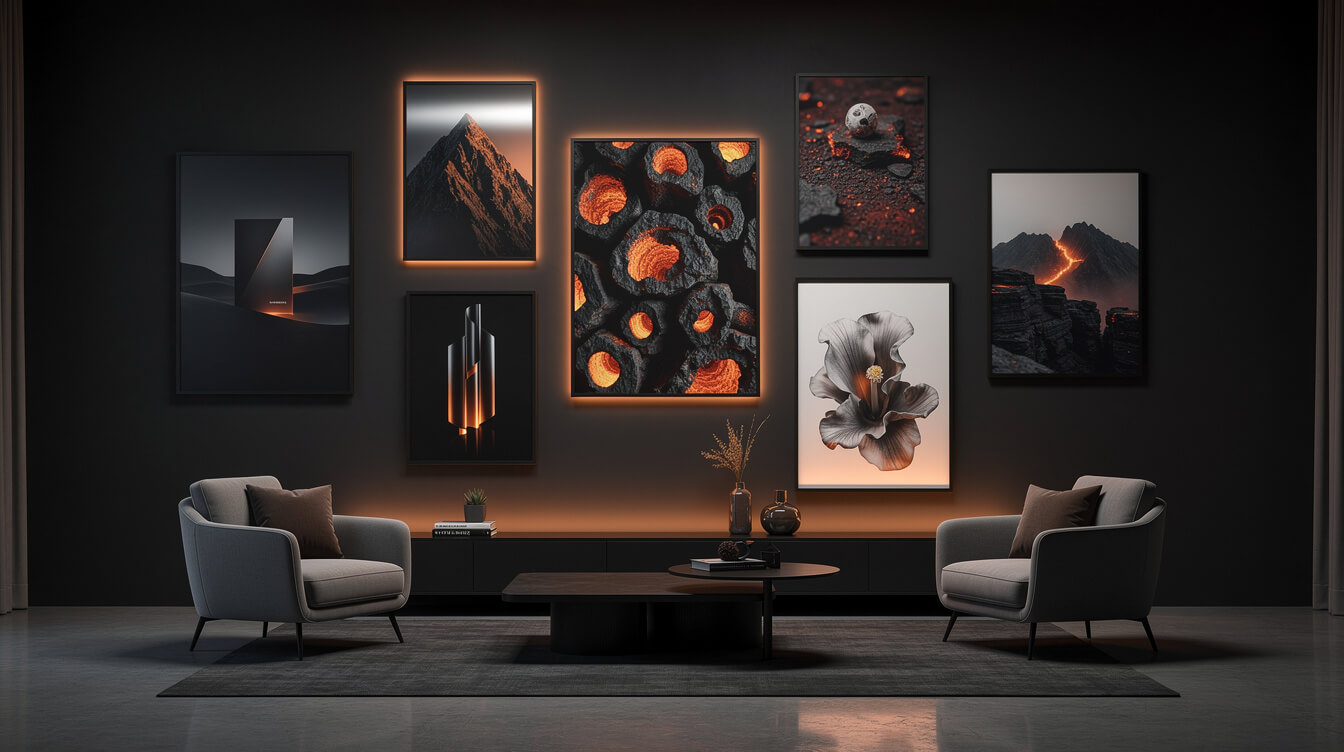 Custom wall art for POD sellers: metal, acrylic, framed, and poster options compared by unit cost and print method
