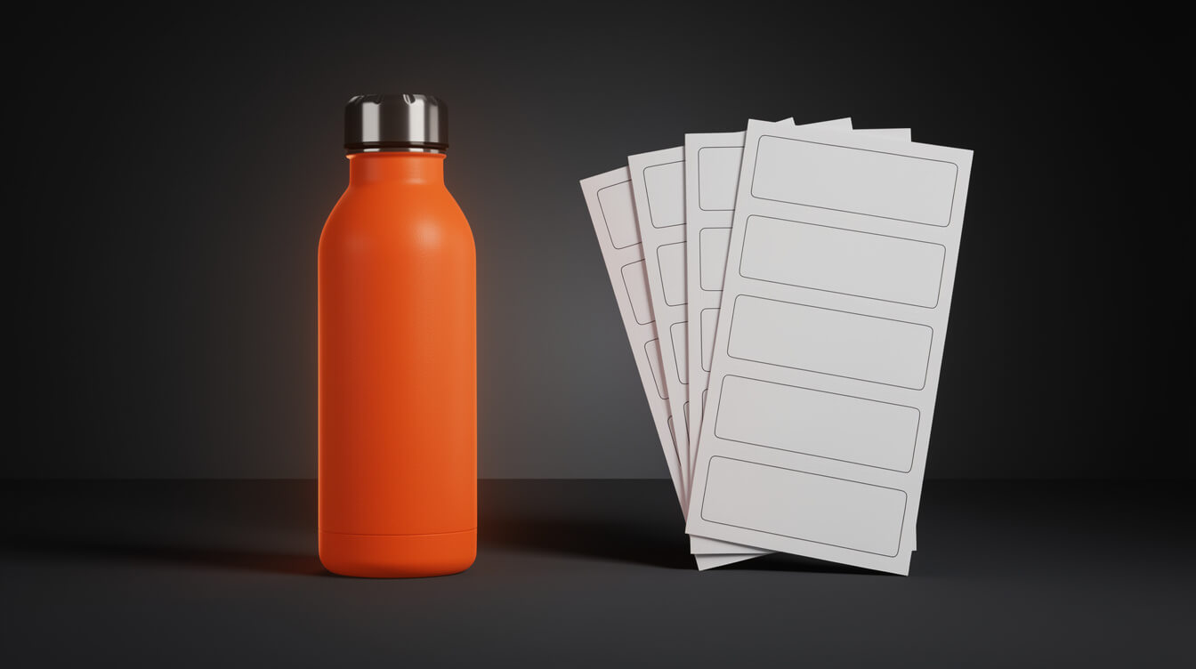 Printful drinkware sublimation vs water bottle label comparison for POD stores