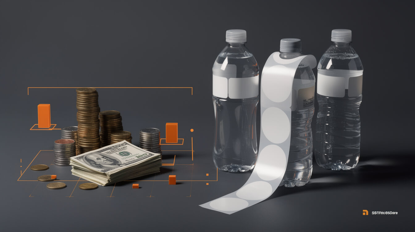unit cost math water bottle label vs Printful drinkware POD comparison