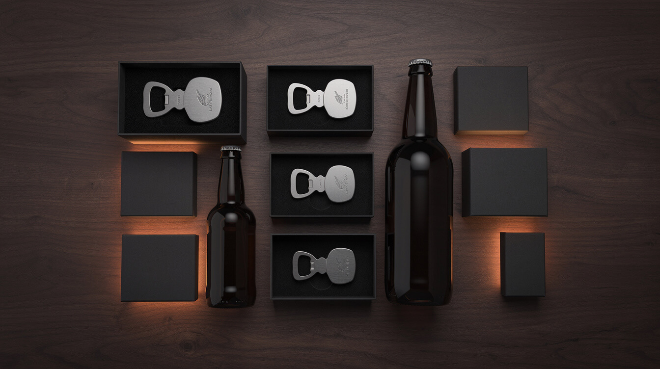 engraved custom bottle opener groomsman gift set