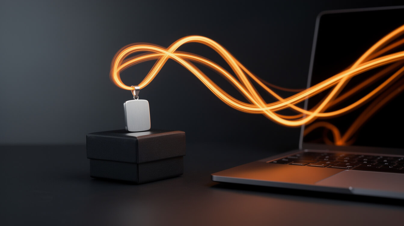 Personalization order flow from a WooCommerce store to a blank pendant