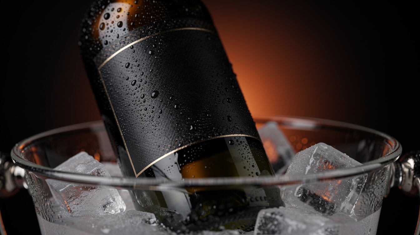 custom wine label waterproof vinyl wine bottle